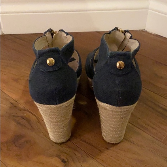 Michael Kors Navy Wedge - Picture 3 of 4